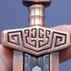 Mini Sword Metal Magnetic Push Card EDC Fidget Pendant