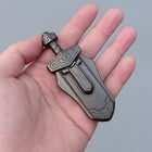 Mini Sword Metal Magnetic Push Card EDC Fidget Pendant