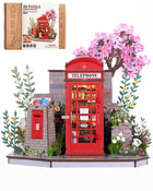 Cherry Blossom Book Stand 3D Wooden Puzzle | 116PCS Mini Model | ToyIvia