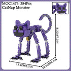 MOC Catnap Horror Game Figure | Nightmare Monster Bricks | Toylvia