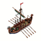 MOC Medieval Viking Ship Building Blocks Set (463 PCS) - Ocean Adventure Boat Model | Toylvia™
