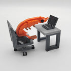 MOC Shrimp Building Block Set – Mini Lobster Animal Brick Model Toy