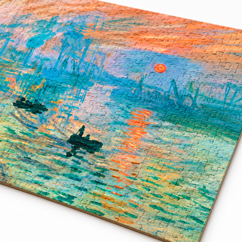 Claude Monet Impression Sunrise 1000 Piece Jigsaw Puzzle - alternate view
