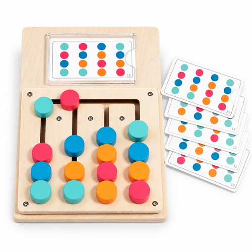 Montessori Wooden Color Matching Game - Logic Toy for Kids - alternate view