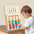Montessori Wooden Color Matching Game – Logic Puzzle Toy for Kids