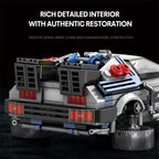 Toy model of a vehicle with detailed interior and authentic restoration on a black background