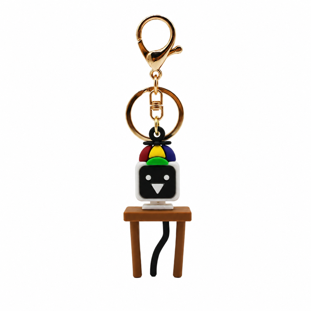 Mr. Fun Computer Sprunki Keychain Bag Pendant Cartoon Silicone Backpack Charm Gift