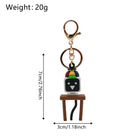 Mr. Fun Computer Sprunki Keychain Bag Pendant Cartoon Silicone Backpack Charm Gift