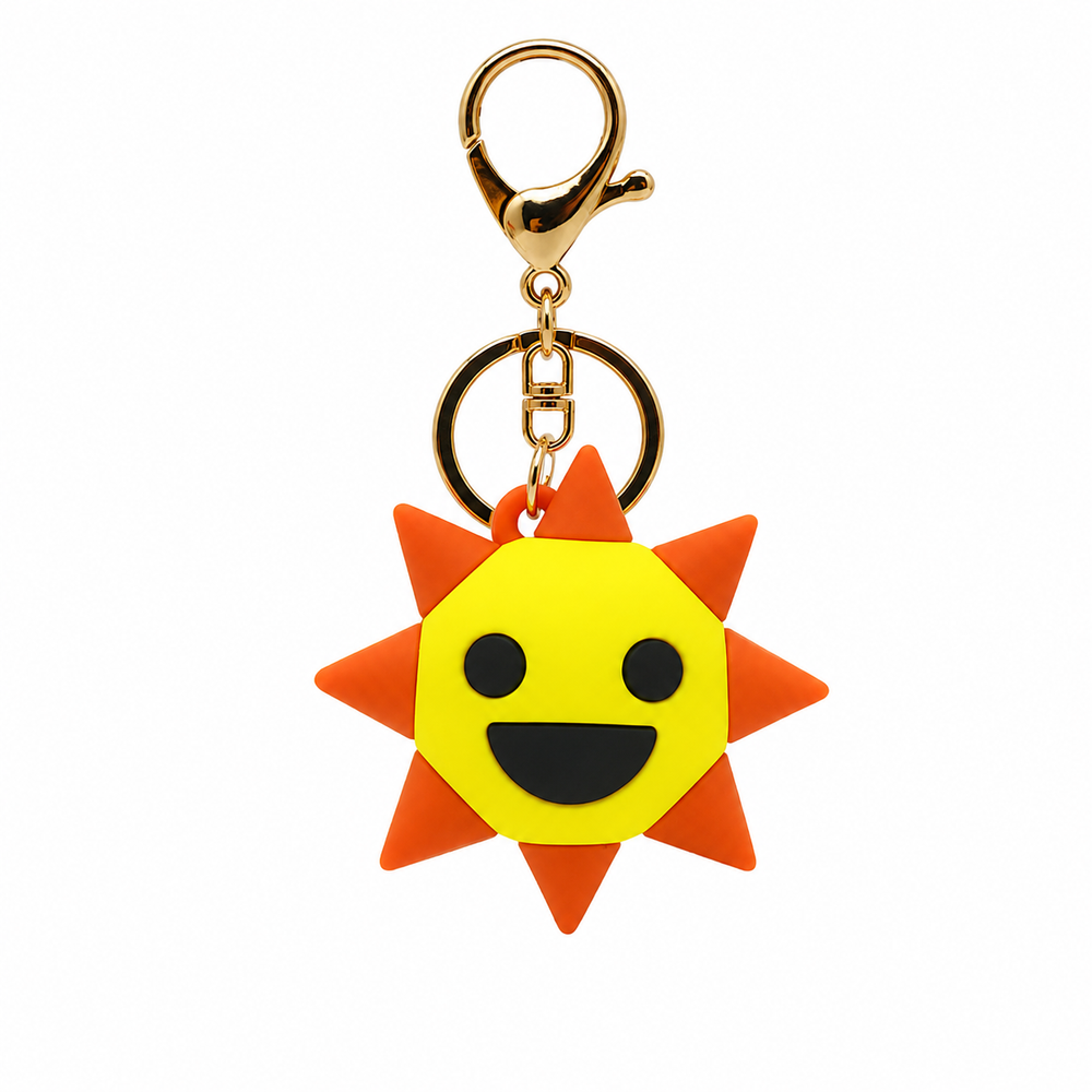 Mr. Sun Sprunki Keychain – Silicone Bag Charm & Backpack Pendant