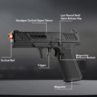 MR920 Upgraded Soft Bullet Handgun | Continuous Fire & Empty Hanging | Toylvia