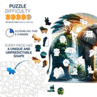 Mystical Elephant Wooden Jigsaw Puzzle Unique Animal-Shaped Pieces Gift Box