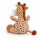 Plush giraffe, back view