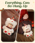 Rolife Nanci Christmas Bear Plush Pendant MN002 - Holiday Keychain & Charm