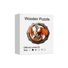 Dragon Wooden Puzzle for Adults - Irregular Animal Shaped Jigsaw