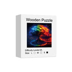 Mindful Mastery: Colorful Tree of Life High-Difficulty Wood Jigsaw
