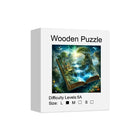 Literary Haven: High-Difficulty Magical Forest of Books Wood Puzzle