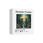 Luminary Glow: High-Difficulty Candlelit Scenery Wooden Puzzle