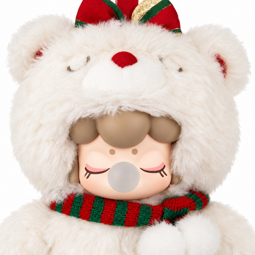 Rolife Nanci Christmas Bear Plush Pendant MN002 - Holiday Keychain & Charm - alternate view
