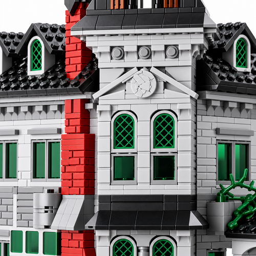 Gothic Victorian Manor Building Blocks Kit - 1491pcs Spooky Horror Castle - alternate view