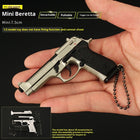 New PUBG Metal Gun Model 1:3 Beretta M92A1 Keychain - Alloy Pistol