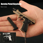 New PUBG Metal Gun Model 1:3 Beretta M92A1 Keychain - Alloy Pistol