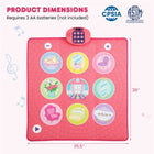 Pink Kids Dance Mat | 5 Difficulty Levels & 9 Demo Songs | ToyIvia