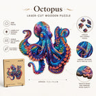 Colorful Octopus Wooden Puzzle – 200 Whimsy Pieces