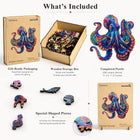 Colorful Octopus Wooden Puzzle – 200 Whimsy Pieces