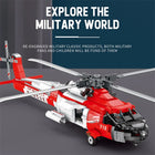 HH-60J Black Hawk Helicopter Building Set | 1093PCS Military Model | ToyIvia