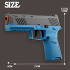 P320 Automatic Soft Bullet Pistol Gun - Realistic Slide Blowback Toy Blaster