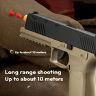 P320 Automatic Soft Bullet Pistol Gun - Realistic Slide Blowback Toy Blaster