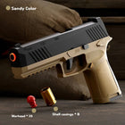 P320 Automatic Soft Bullet Pistol Gun - Realistic Slide Blowback Toy Blaster