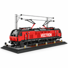 Passenger & Freight Train Building Block Track Model Set