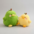 Pear Plush Toy Cute Fruit Yellow Duck Stuffed Animal Cushion