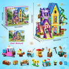 Beekeeping & Bakery House Building Set | 1084PCS LED Friends Toy | ToyIvia
