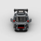 The Stealth Racer: 374-Piece Gray Sports Car DIY Construction Kit
