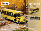 Yellow American School Bus Building Set | 788PCS Model | ToyIvia