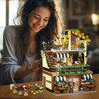 City Coffee House Building Set | 1173PCS Cafe Shop with Lights | ToyIvia