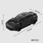 The Midnight Commuter: 185-Piece Black City Car DIY Construction Kit
