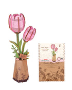 Rowood 3D Wooden Rose Bouquet - DIY Adjustable Flower Model Kit