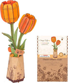 Rowood 3D Wooden Rose Bouquet - DIY Adjustable Flower Model Kit