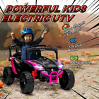 12V Kids Ride-On Pink UTV | Battery Powered Electric Truck | ToyIvia