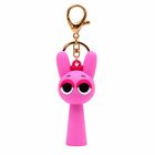 Pinki Sprunki Keychain – Pink Silicone Bunny Bag Charm & Backpack Pendant