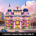 Pinkspire Estate House Building Set | 1815PCS Villa with Lights | ToyIvia