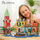 Venice Main Street Building Set | 2155PCS City House with Lights | ToyIvia