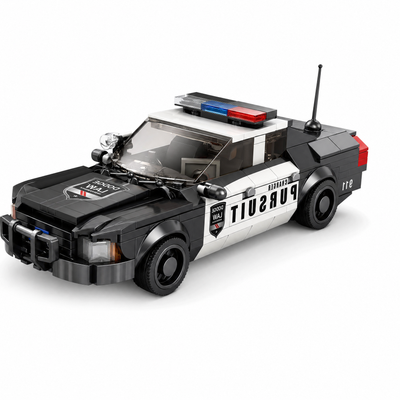 Police Car Building Toy Set - 404 Pieces Block Model