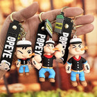 Popeye Kawaii Keychain - Cartoon Pendant Bag & Car Accessory