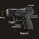 PPQ Soft Bullet Pistol Gun - Continuous Fire & Empty Chamber Lock Blaster
