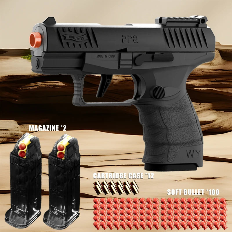PPQ Continuous Fire Toy Gun - Tactical Soft Bullet Pistol Set Secondary image