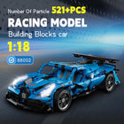 The Kinetic Fury: 521-Piece Pull-Back Racing Vehicle Construction Set